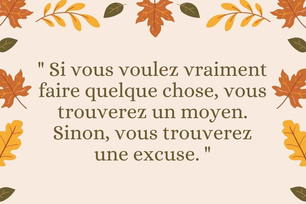 Inaction : l'art de trouver des excuses